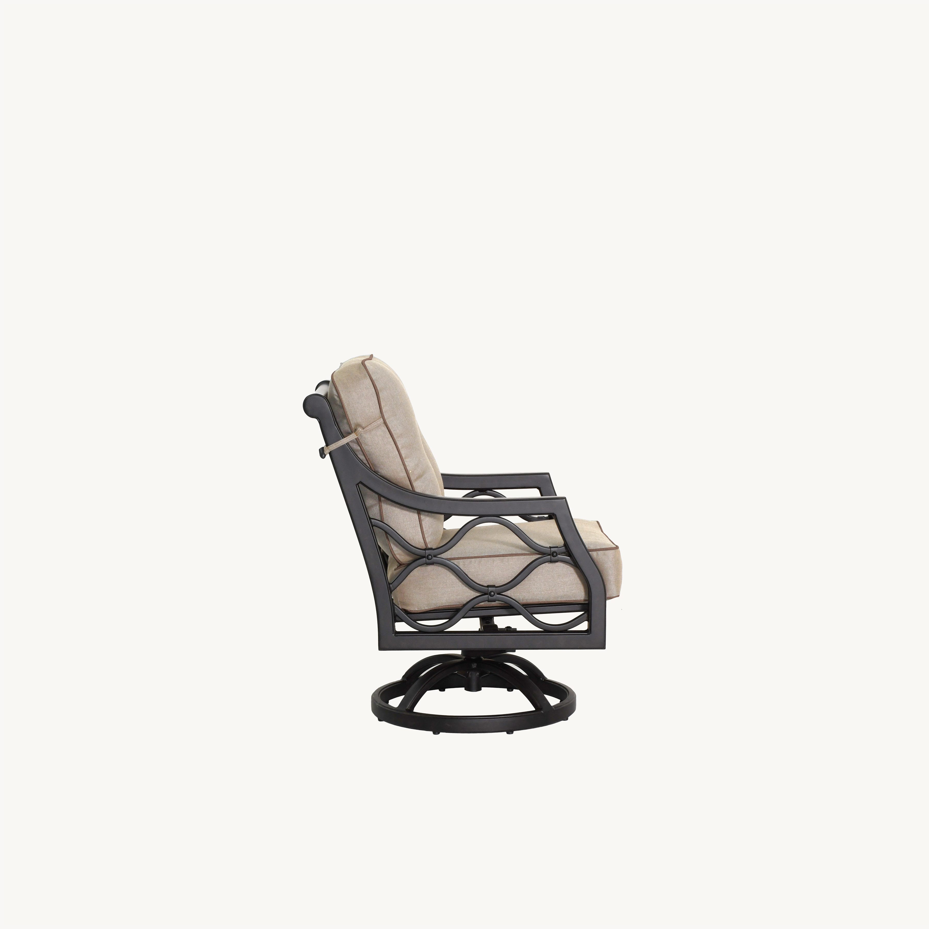 Villa Bianca Cushioned Swivel Rocker