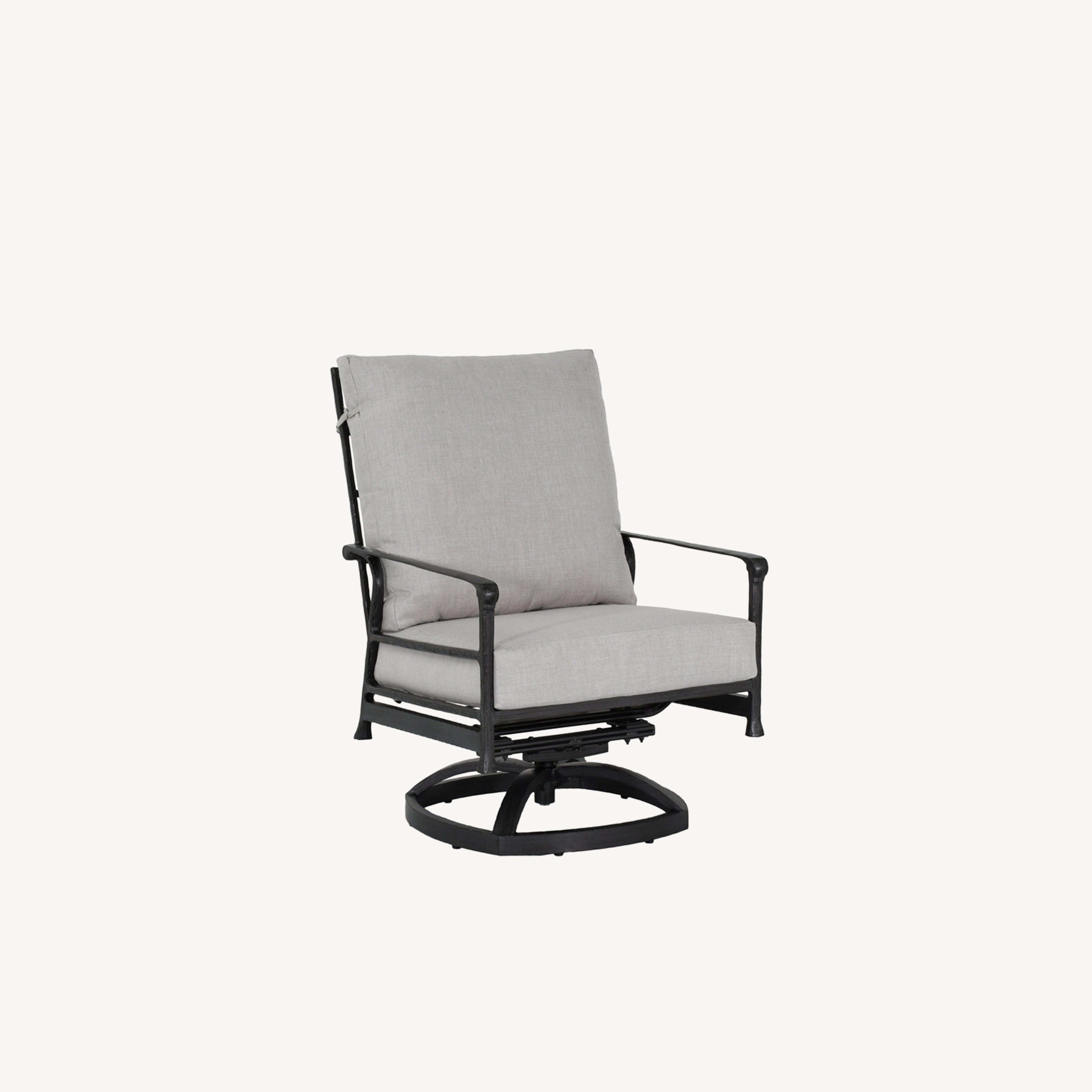 Marquis High Back Cushioned Lounge Swivel Rocker