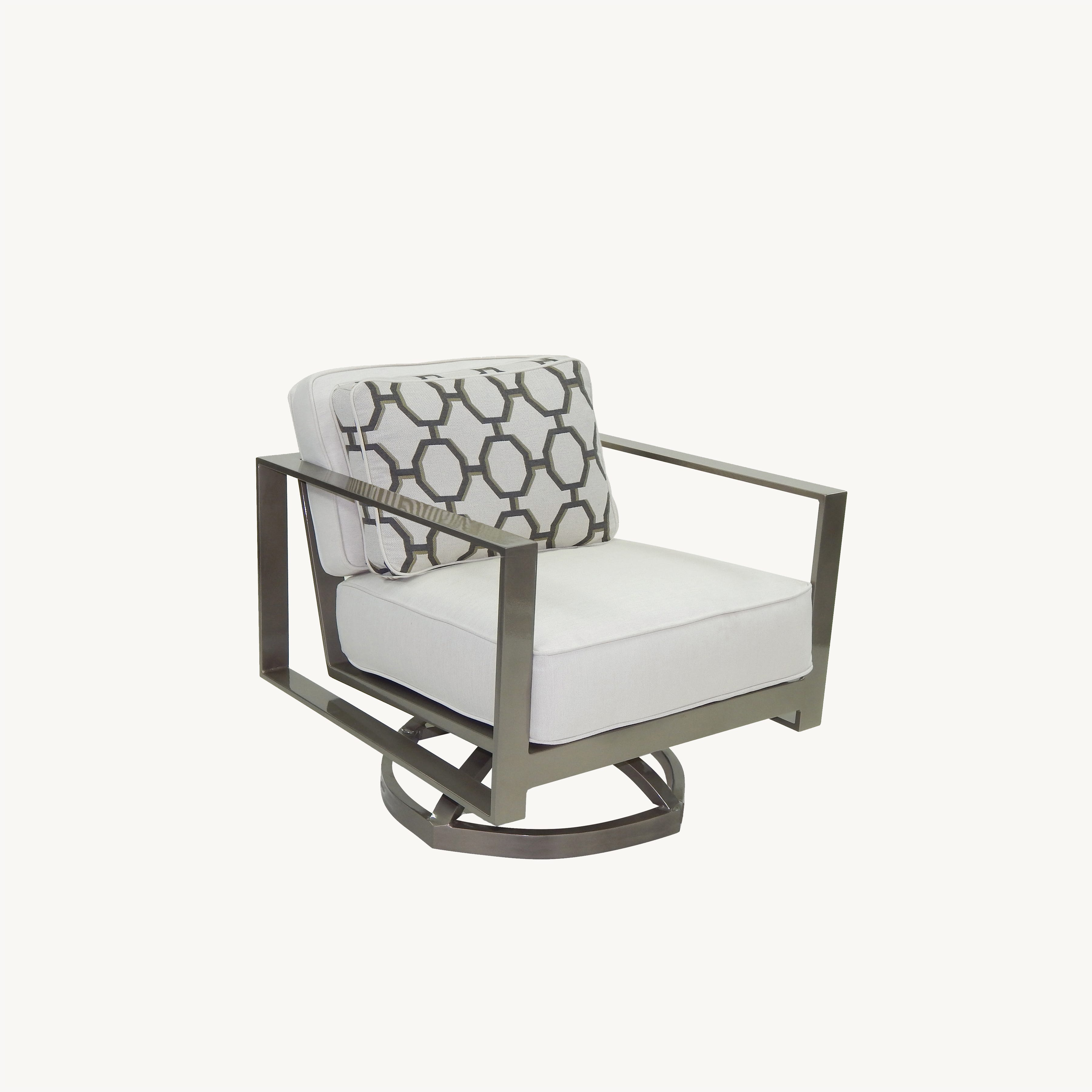 Park Place Cushioned Lounge Swivel Rocker