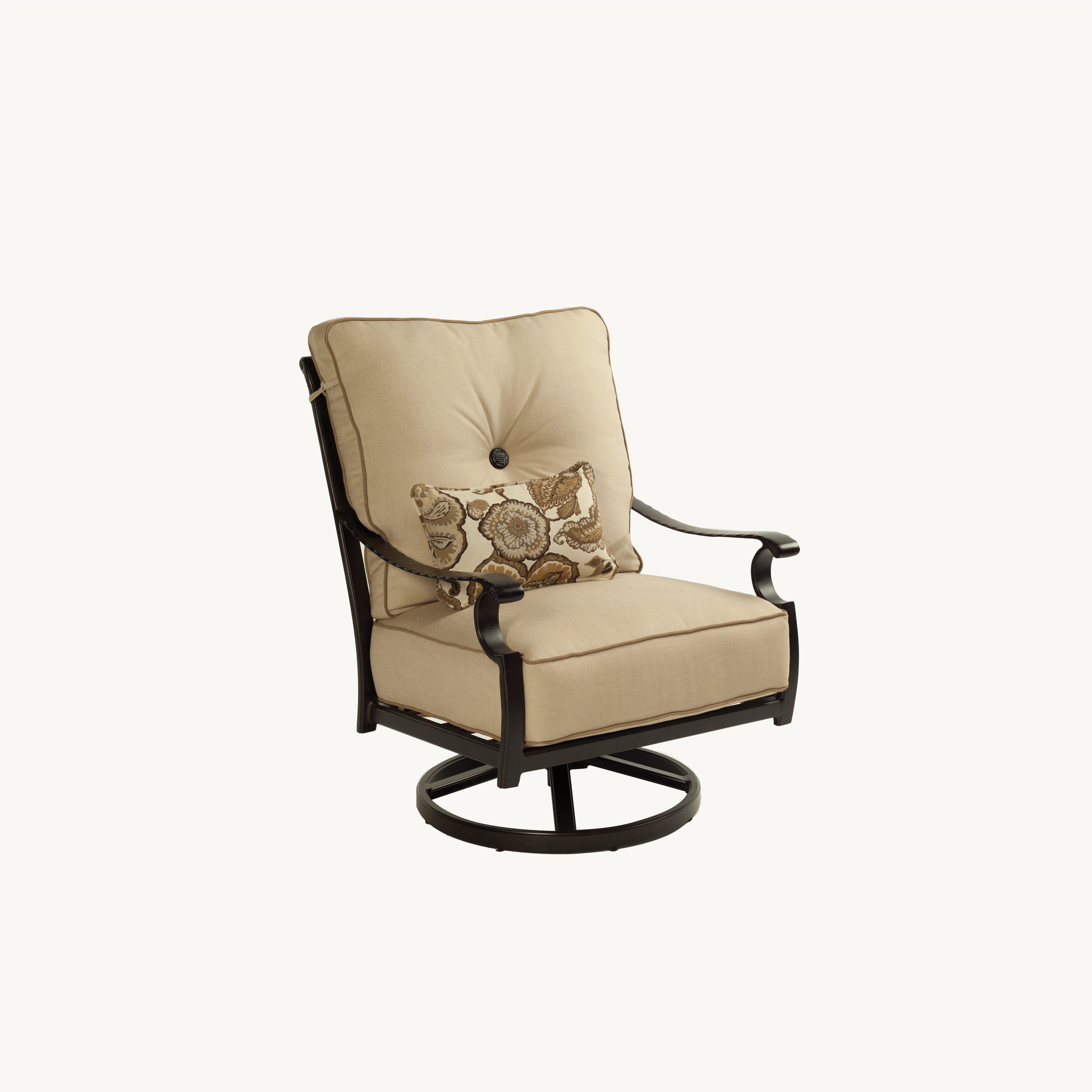 Monterey High Back Cushioned Lounge Swivel Rocker