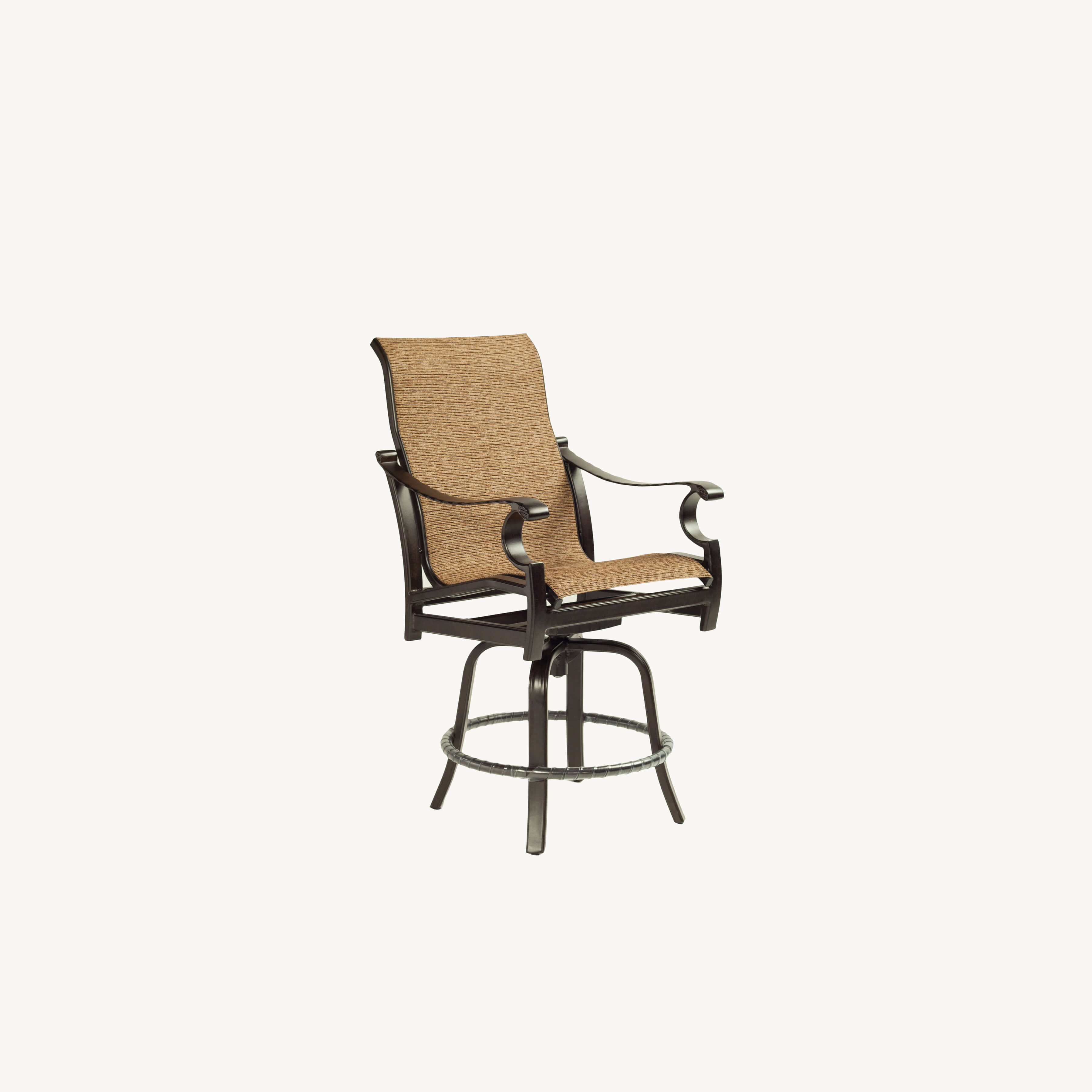 Monterey High Back Sling Swivel Counter Stool