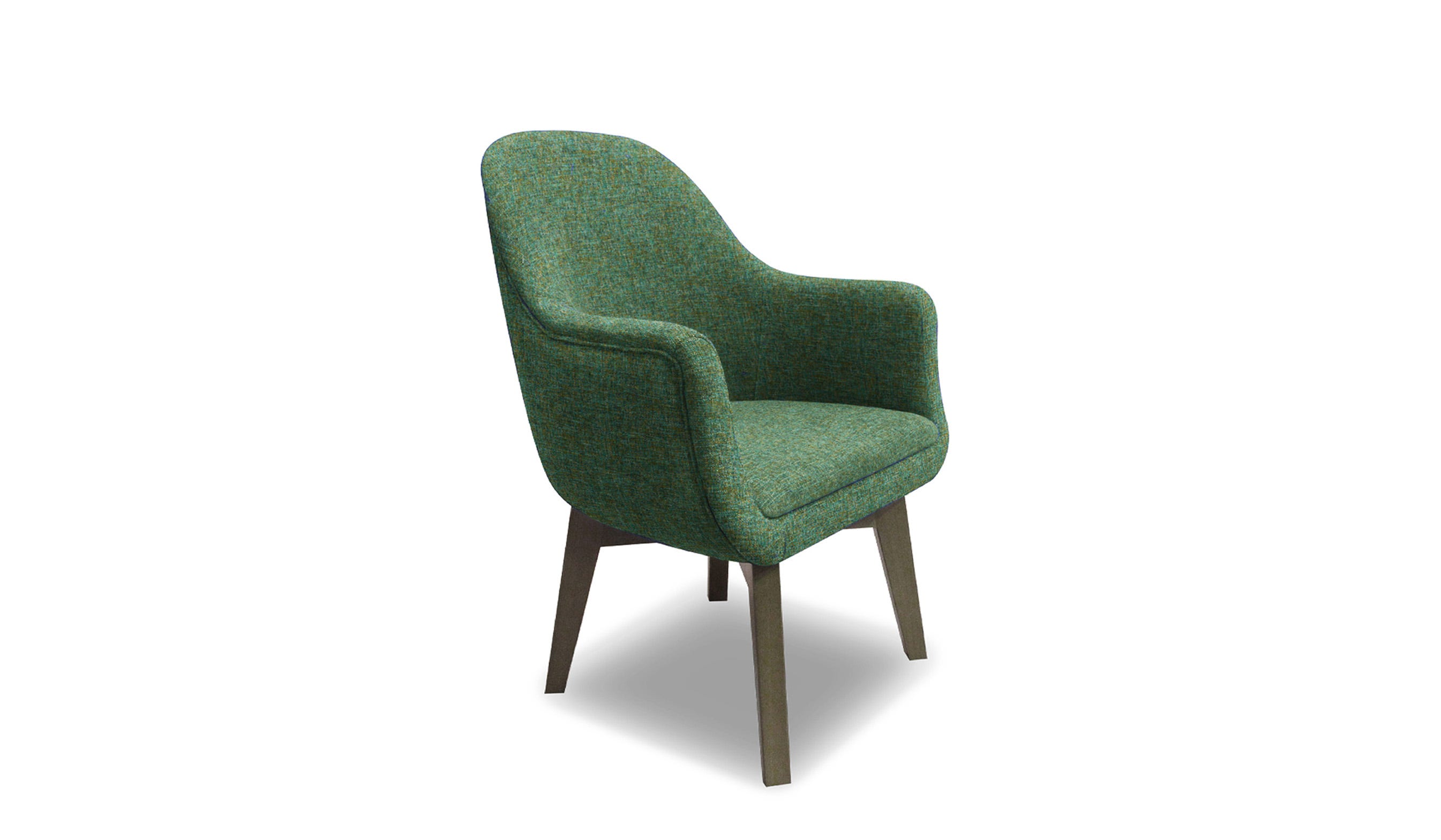 Upholstered Lounge Chair with Handle Strap