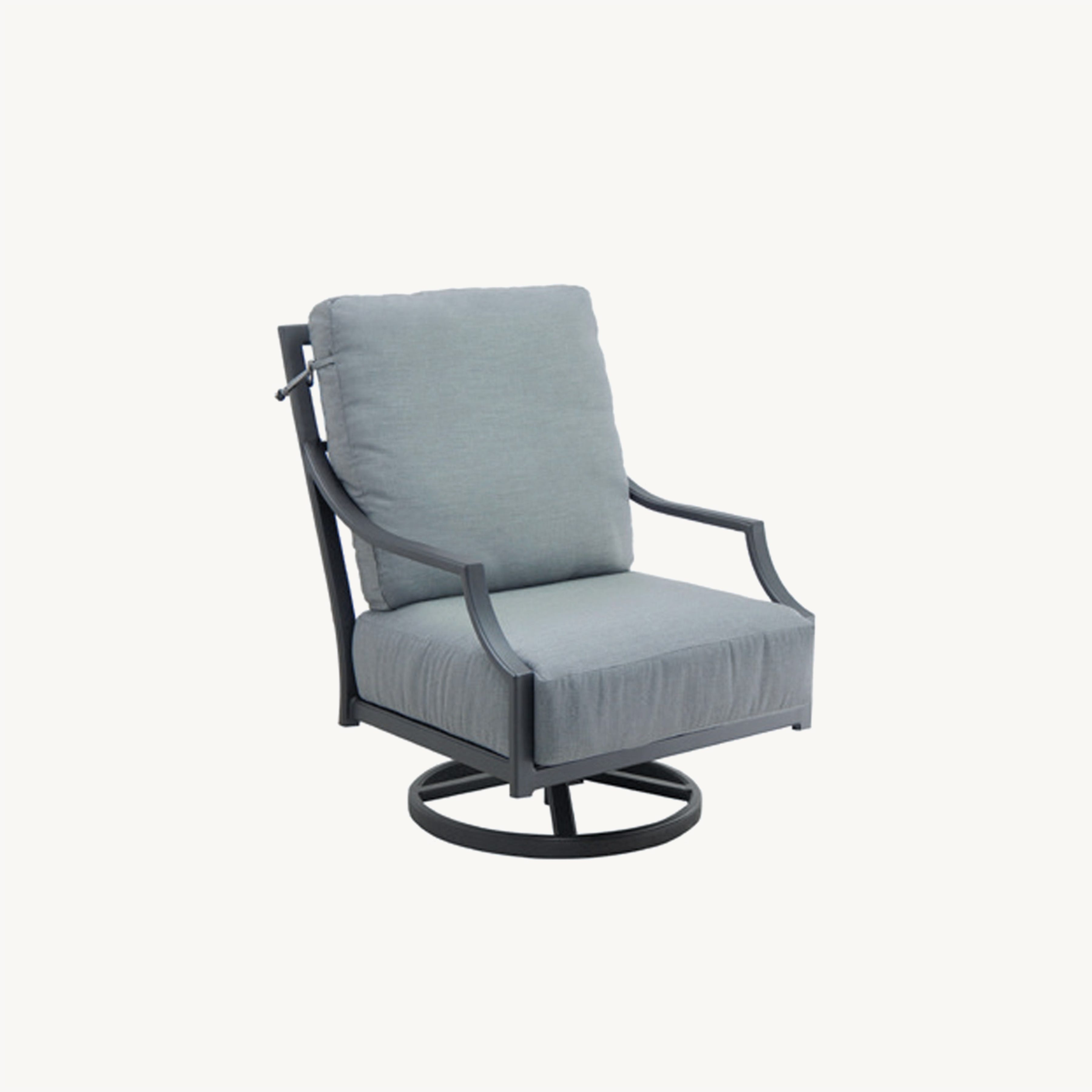 Lancaster High Back Cushioned Lounge Swivel Rocker