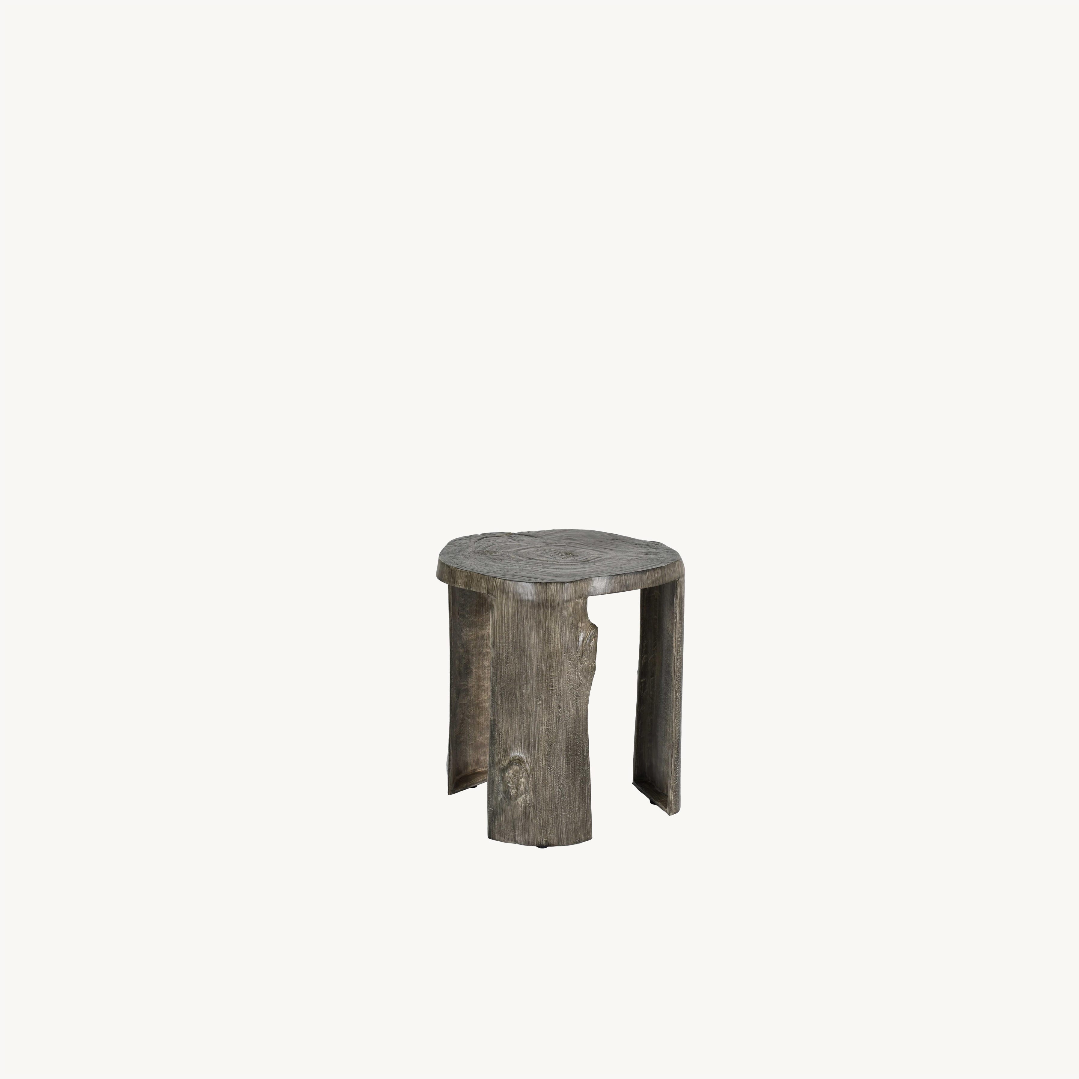 Nature's Wood Stump Leg Side Table