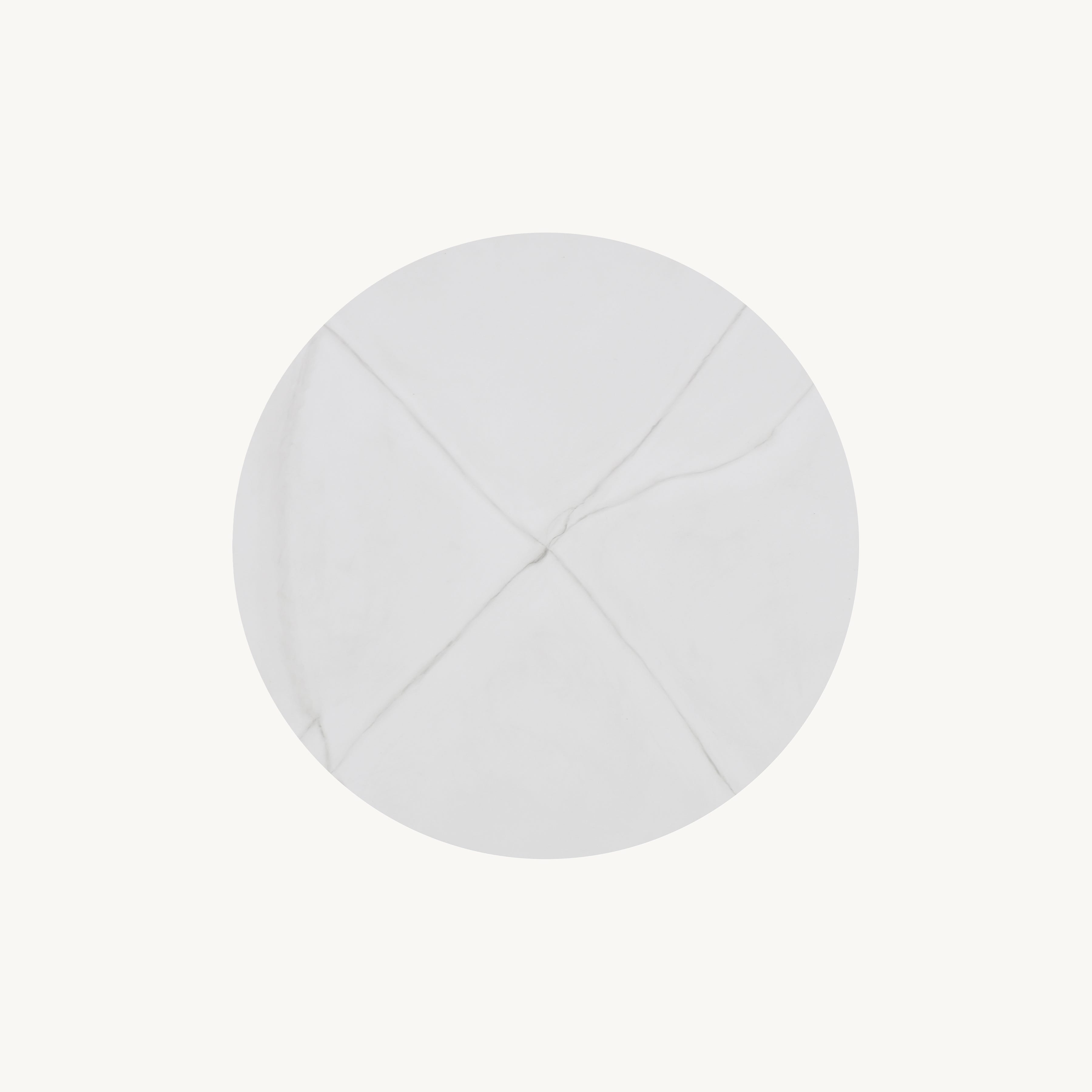 White Marble Facets Cast Top