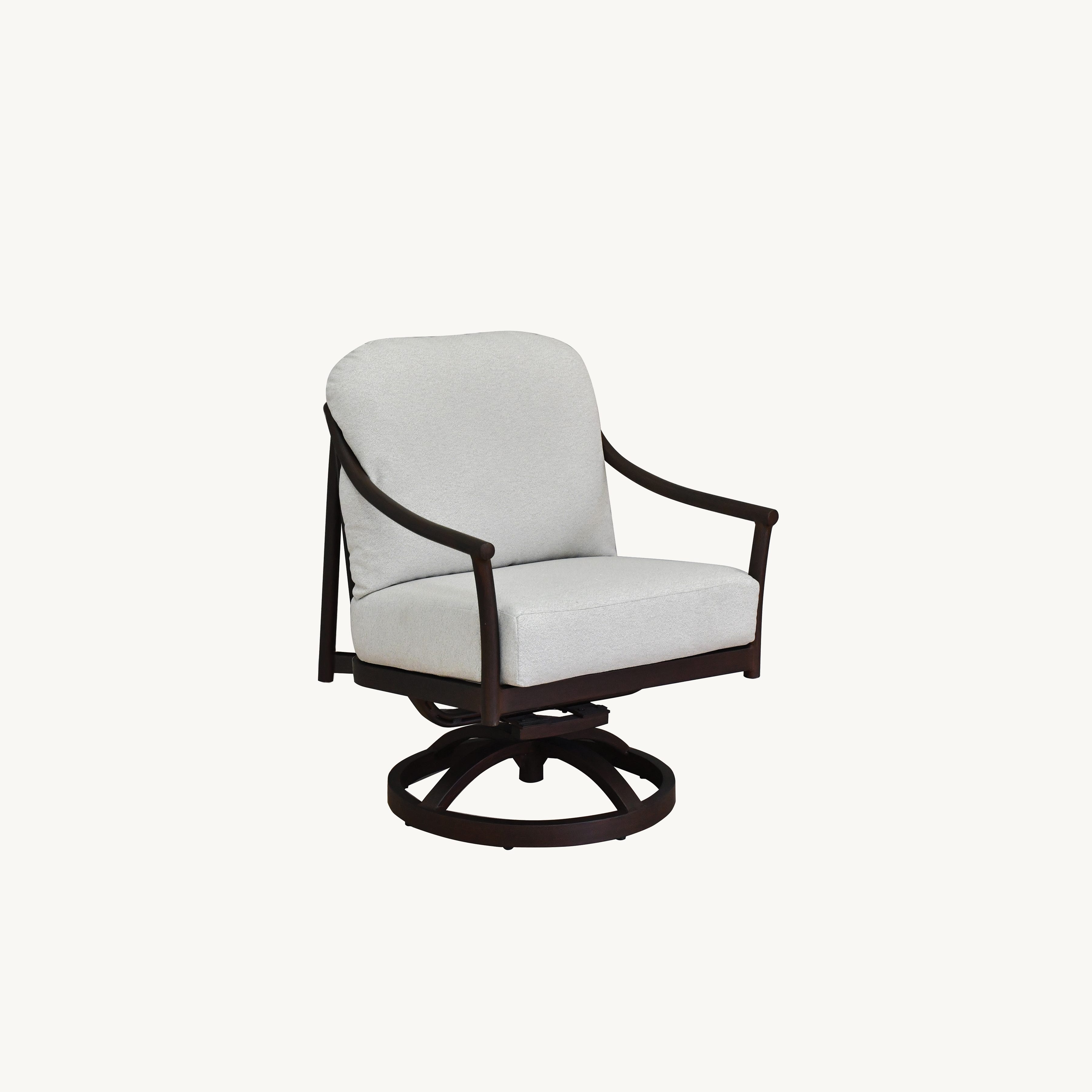 Largo Cushioned Dining Swivel Rocker