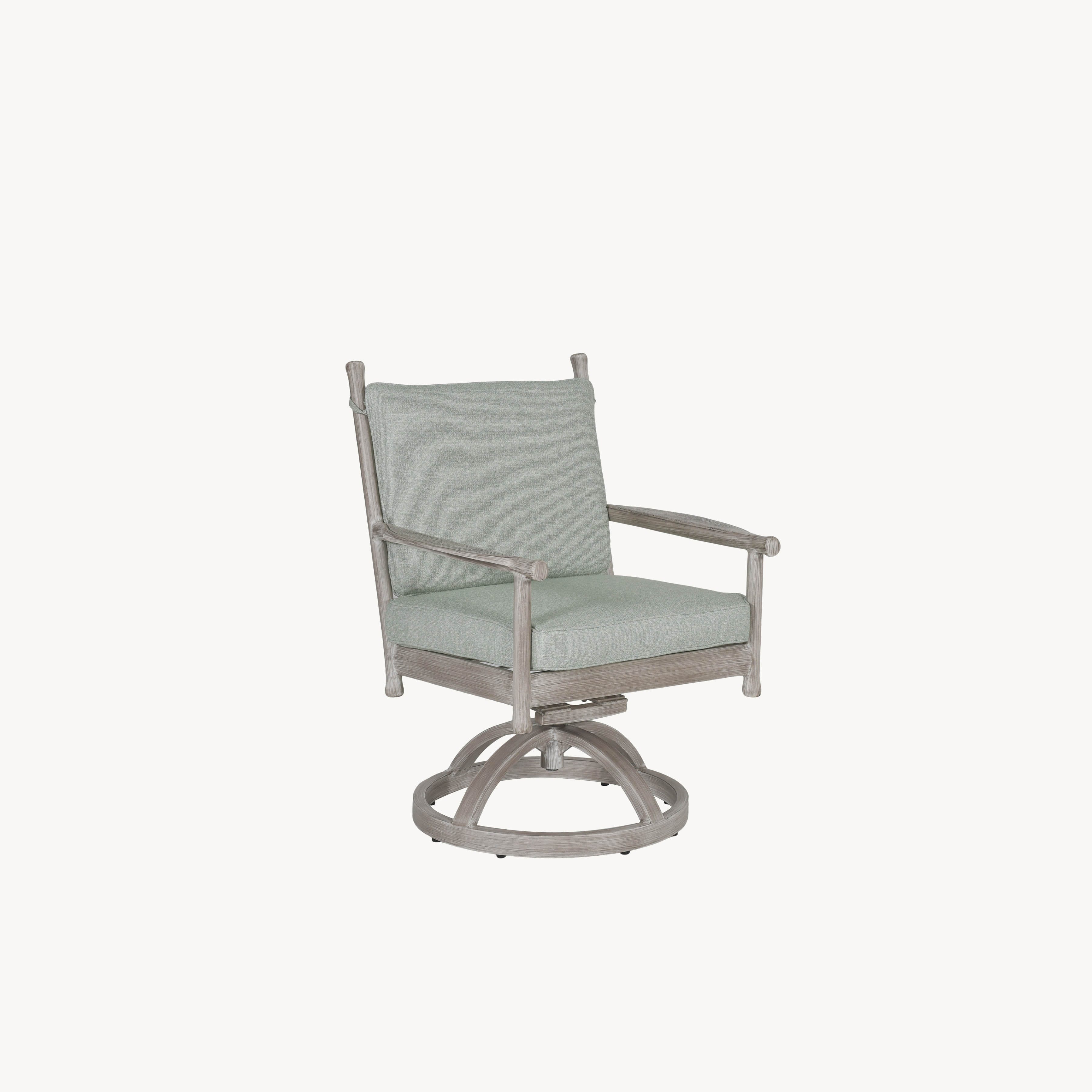 Lodge Cushioned Formal Swivel Rocker