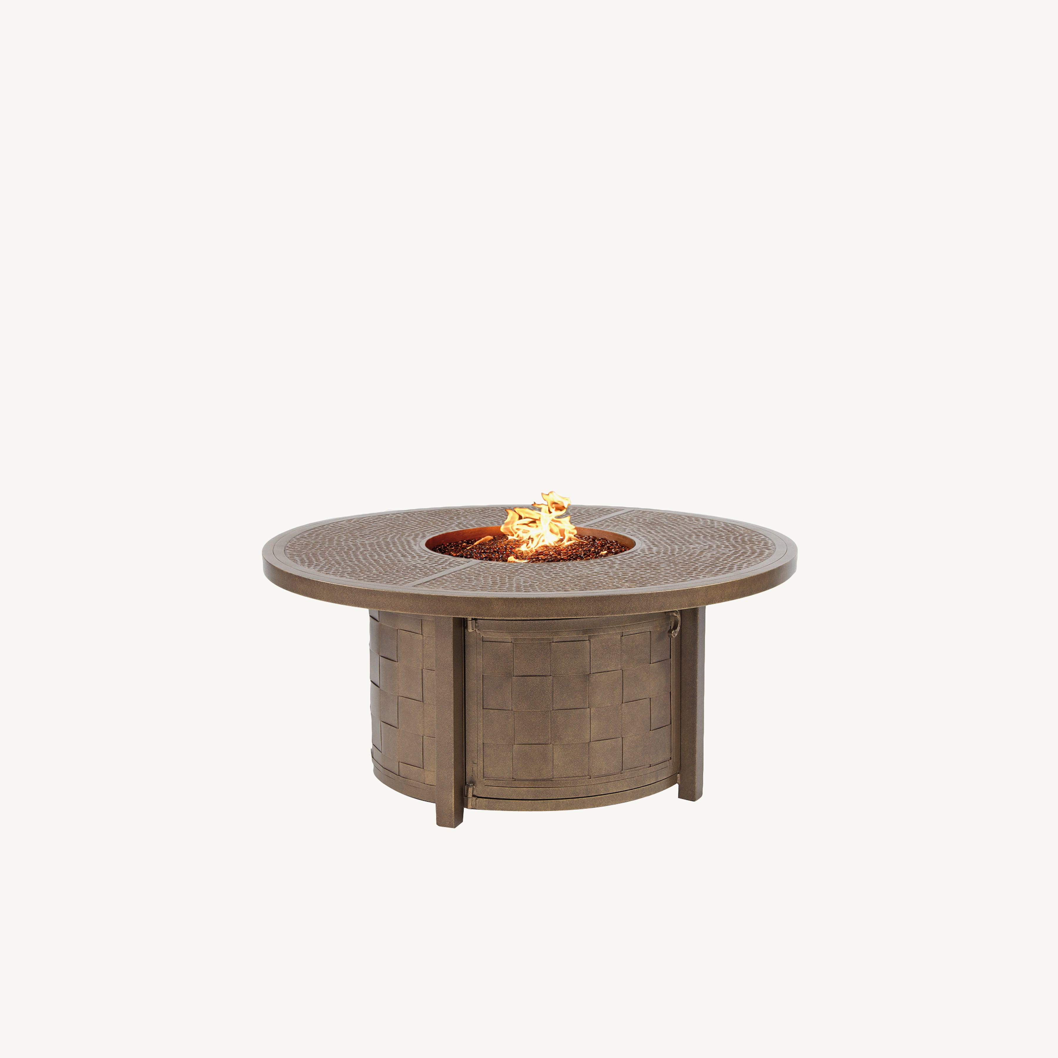 Classical 49" Round Coffee Table With Firepit