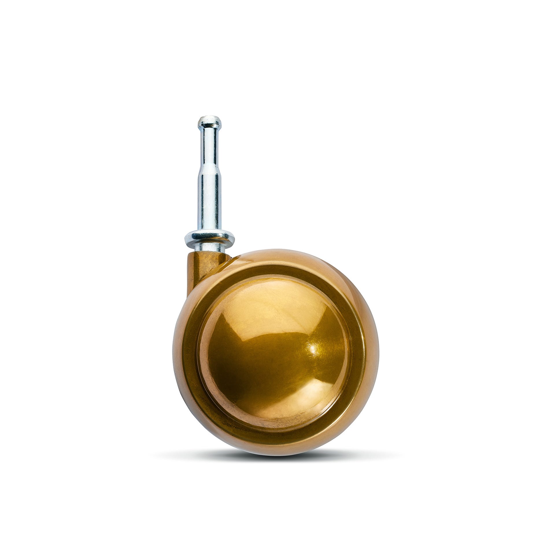 Bright Brass Caster Wheel