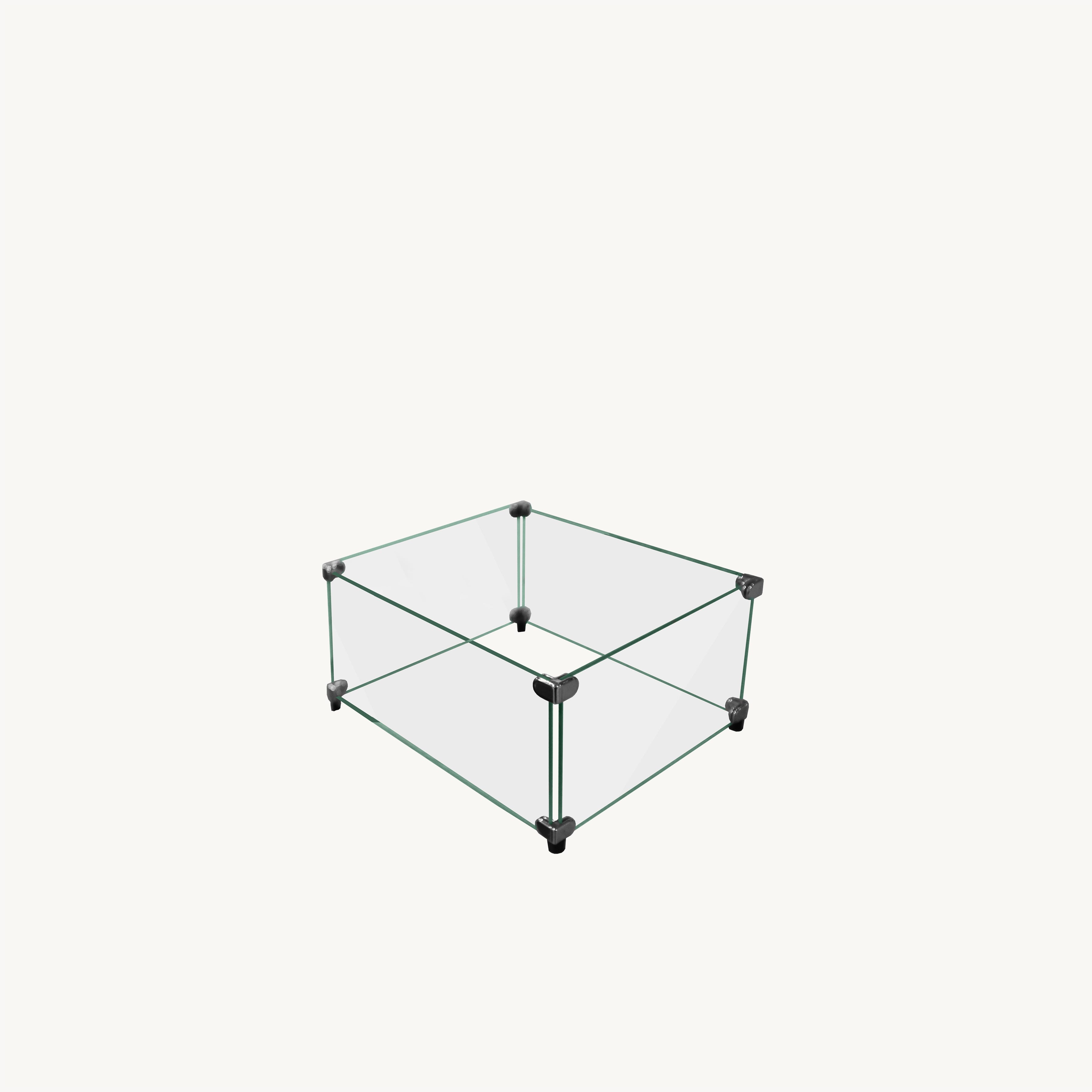 Wind Guards Square Glass Wind Guard For 44" Firepits
